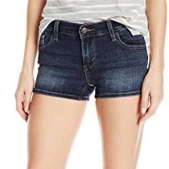 Levi's Womens Stretch Shortie Shorts - Size 30, Dark Wash - Worn Once - Picture 5 of 9